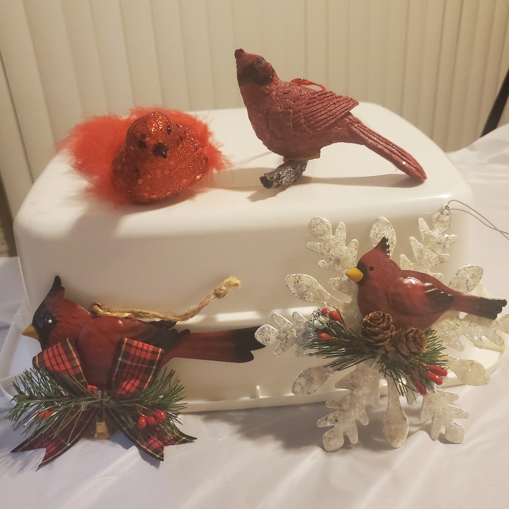 Xmas bird oraments